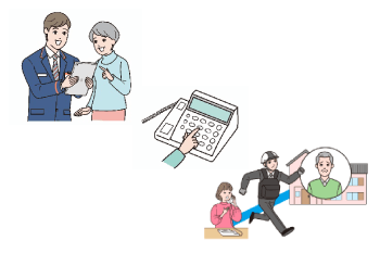 みまもり訪問+でんわ+駆けつけ